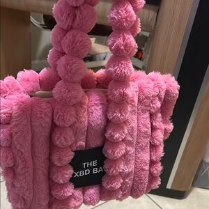 Pink Pom-Pom fashion Bag